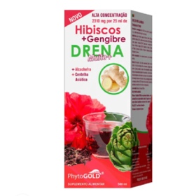 Hibiscus+Gengibre Drena Sol 500ml sol oral dil